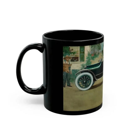 Fisk Tire Company, advertising illustration, 1915 - Black Coffee Mug - Go Mug Yourself