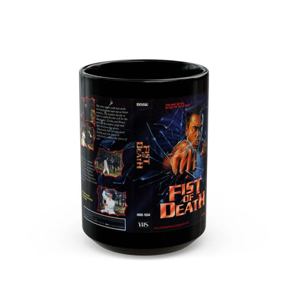 FIST OF DEATH (VHS COVER) - Black Coffee Mug-15oz-Go Mug Yourself