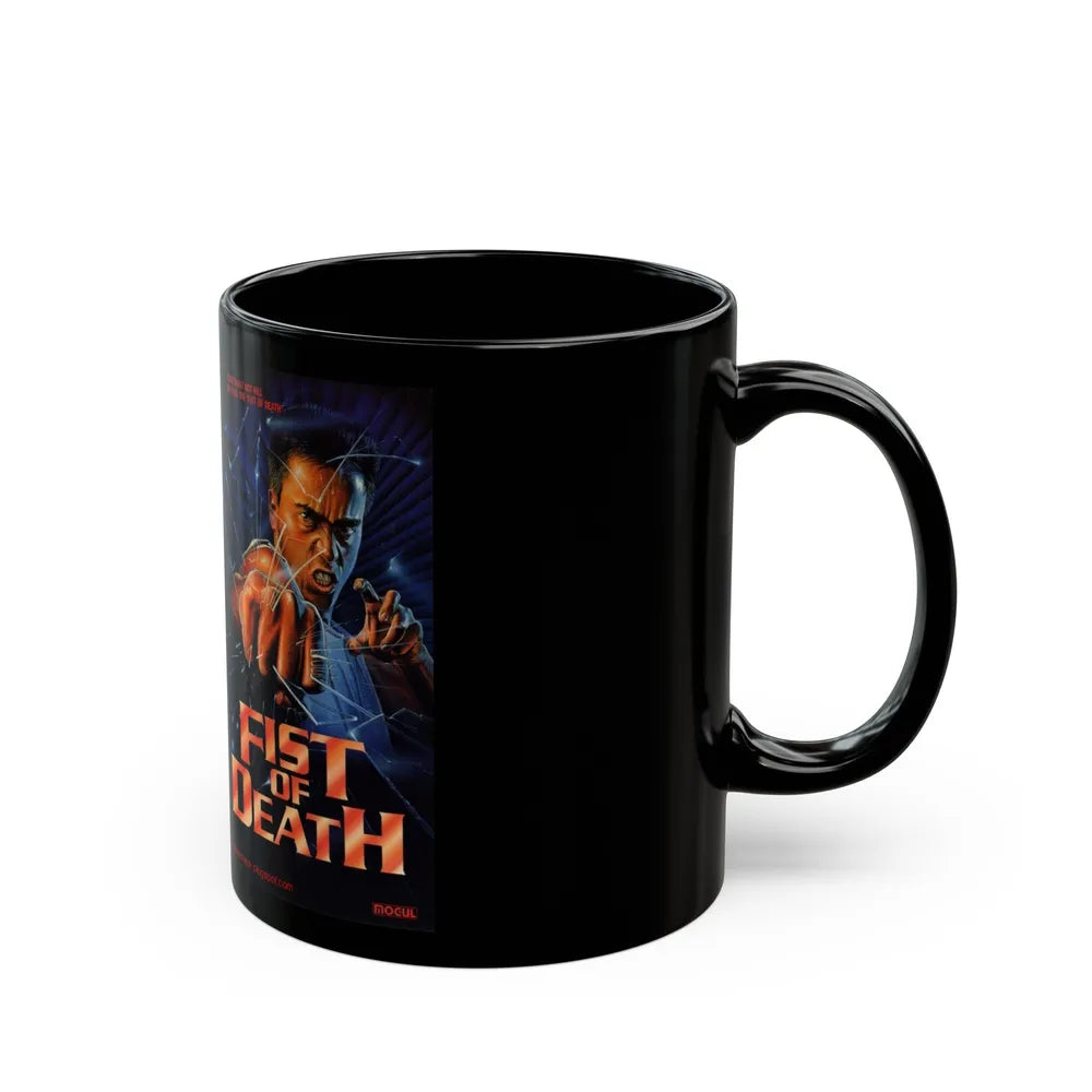 FIST OF DEATH (VHS COVER) - Black Coffee Mug-Go Mug Yourself