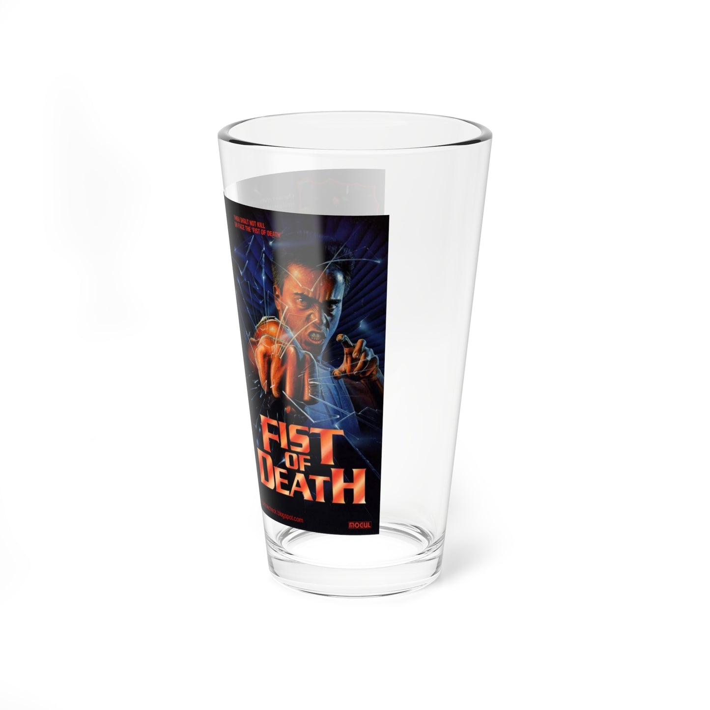 FIST OF DEATH (VHS COVER) Pint Glass 16oz-Go Mug Yourself