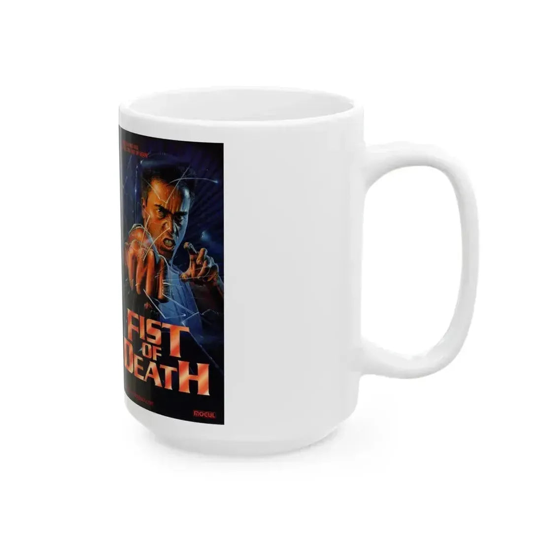 FIST OF DEATH (VHS COVER) - White Coffee Mug - Go Mug Yourself