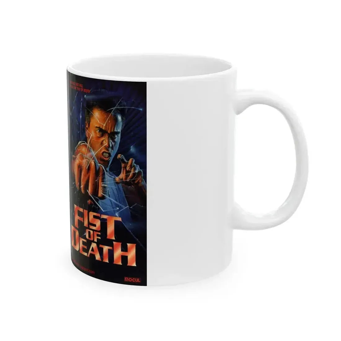 FIST OF DEATH (VHS COVER) - White Coffee Mug - Go Mug Yourself