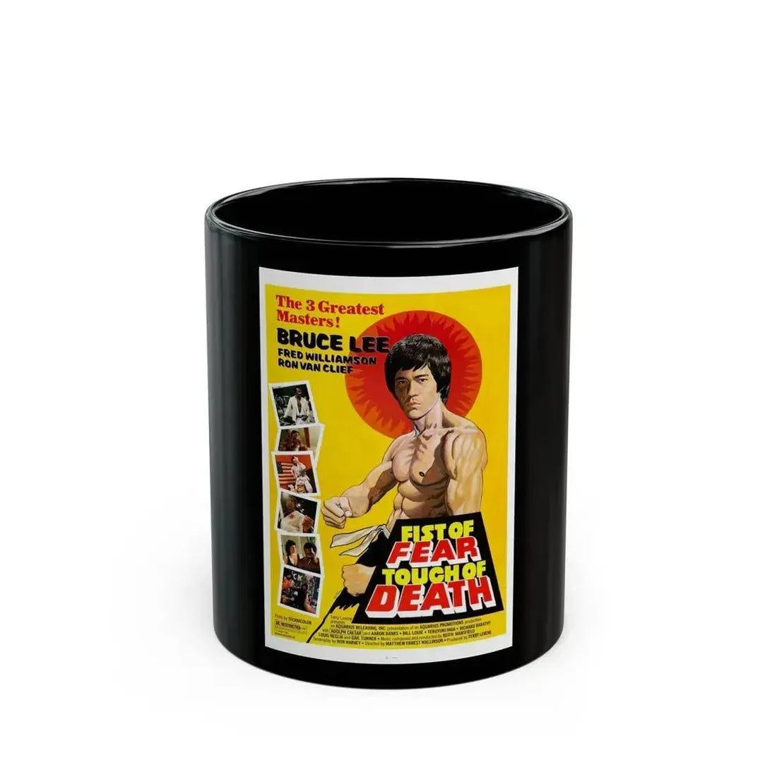 FIST OF FEAR TOUCH OF DEATH 1980 Movie Poster - Black Coffee Mug 11oz - Go Mug Yourself