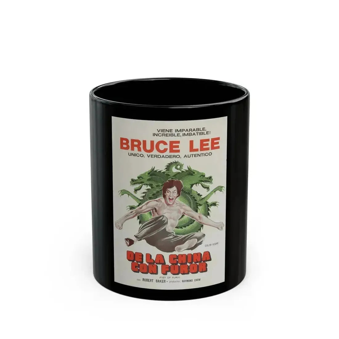 FIST OF FURY (2) 1972 Movie Poster - Black Coffee Mug 11oz - Go Mug Yourself