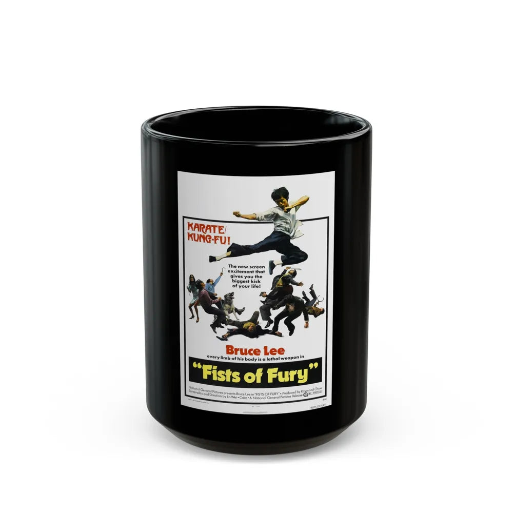 FIST OF FURY (3) 1972 Movie Poster - Black Coffee Mug-15oz-Go Mug Yourself