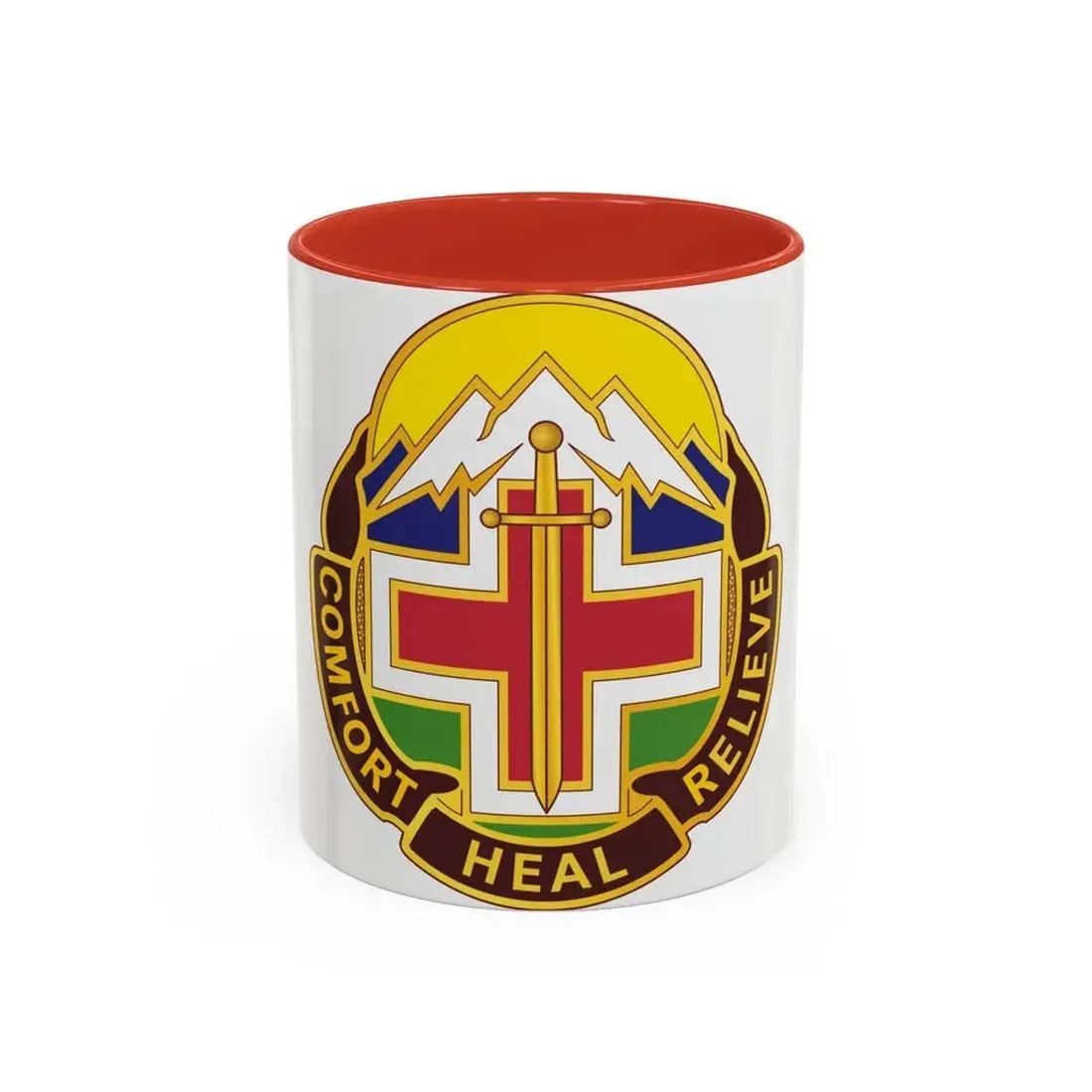 Fitzsimons Medical Center (U.S. Army) Accent Coffee Mug 11oz Red - Go Mug Yourself