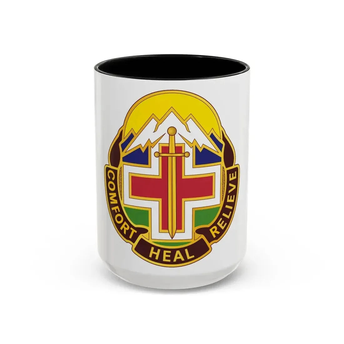 Fitzsimons Medical Center (U.S. Army) Accent Coffee Mug 15oz Black - Go Mug Yourself