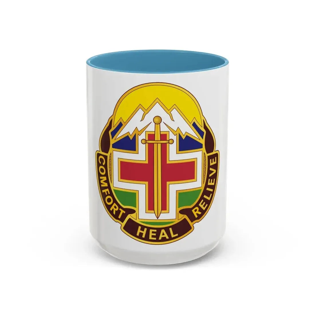 Fitzsimons Medical Center (U.S. Army) Accent Coffee Mug 15oz Light Blue - Go Mug Yourself