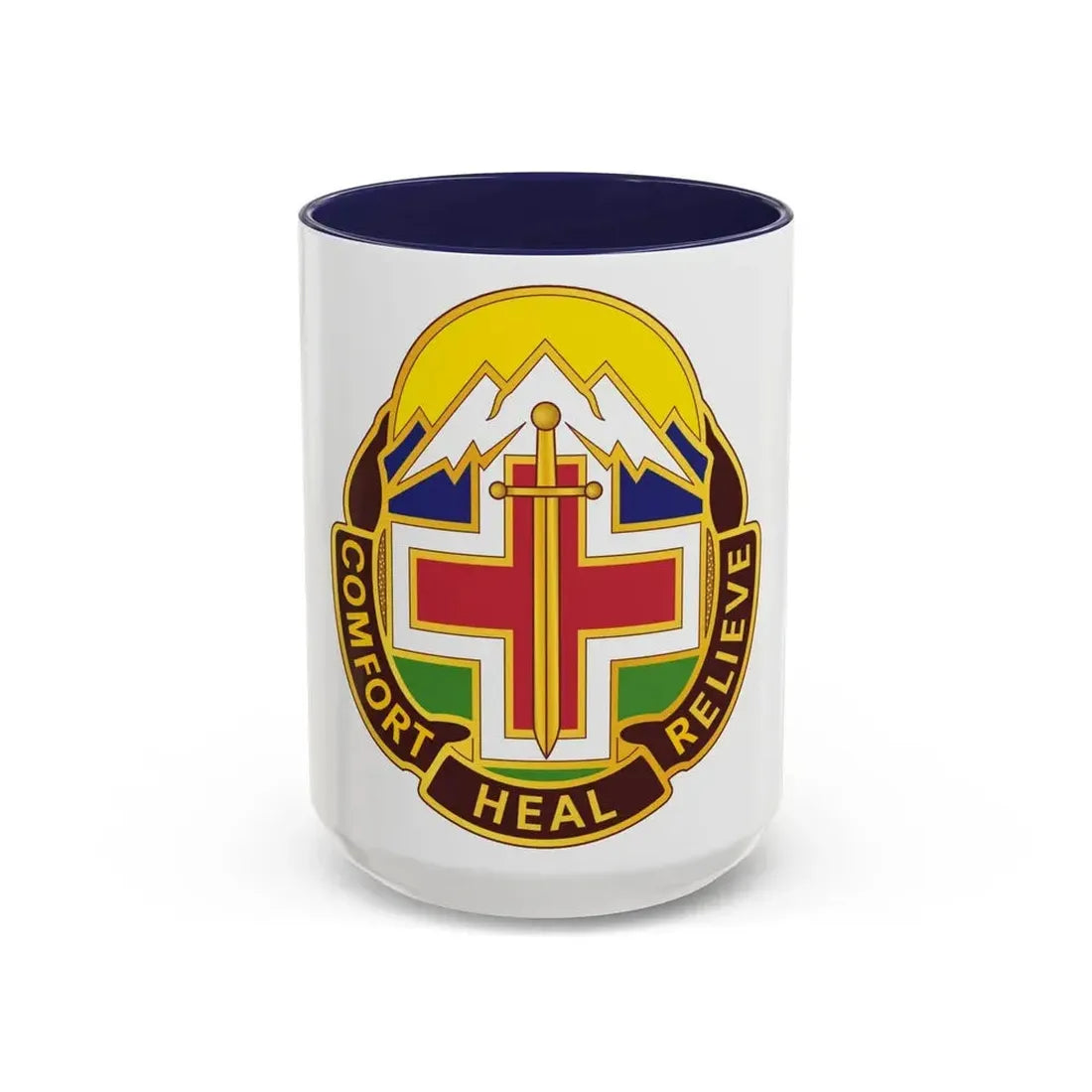 Fitzsimons Medical Center (U.S. Army) Accent Coffee Mug 15oz Navy - Go Mug Yourself