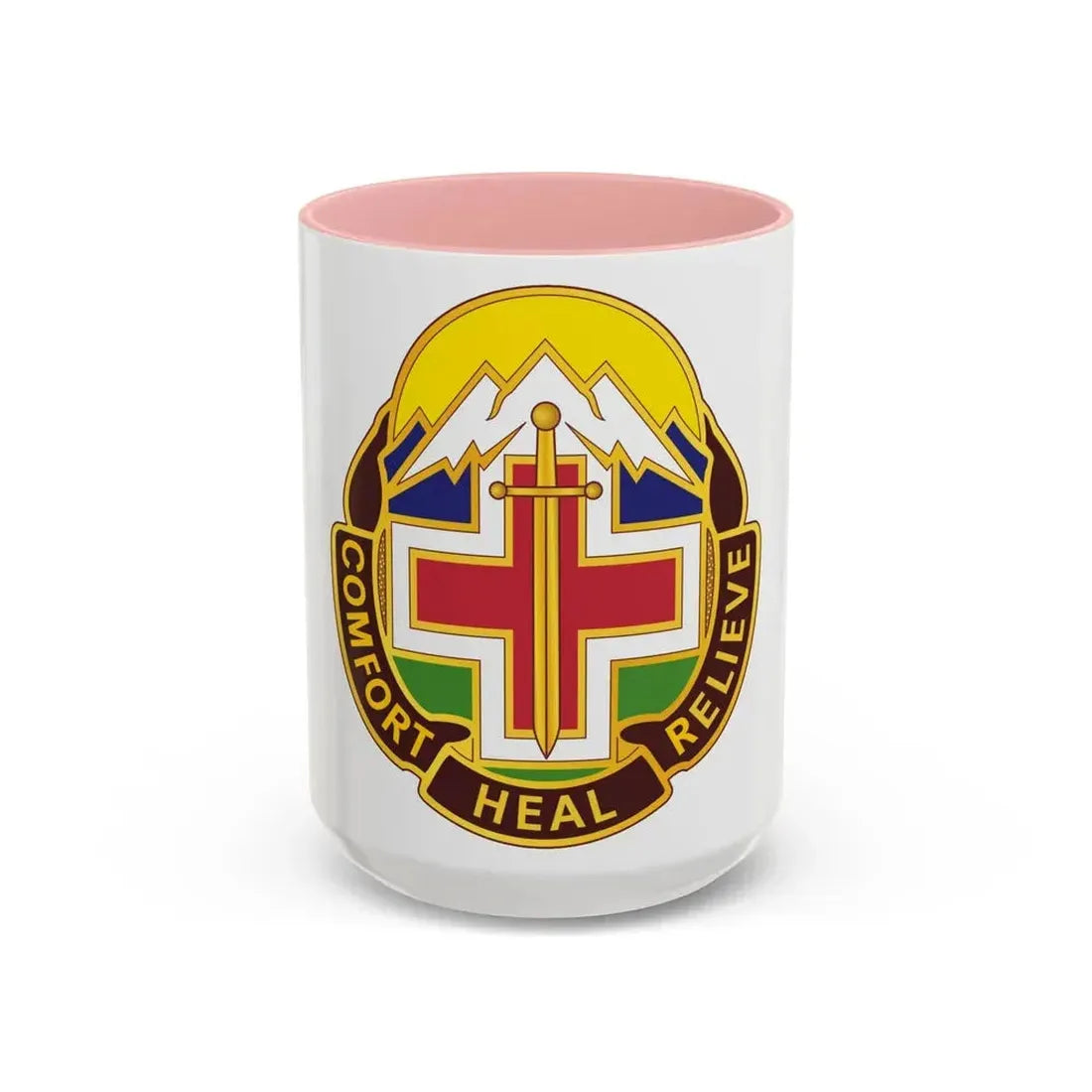 Fitzsimons Medical Center (U.S. Army) Accent Coffee Mug 15oz Pink - Go Mug Yourself