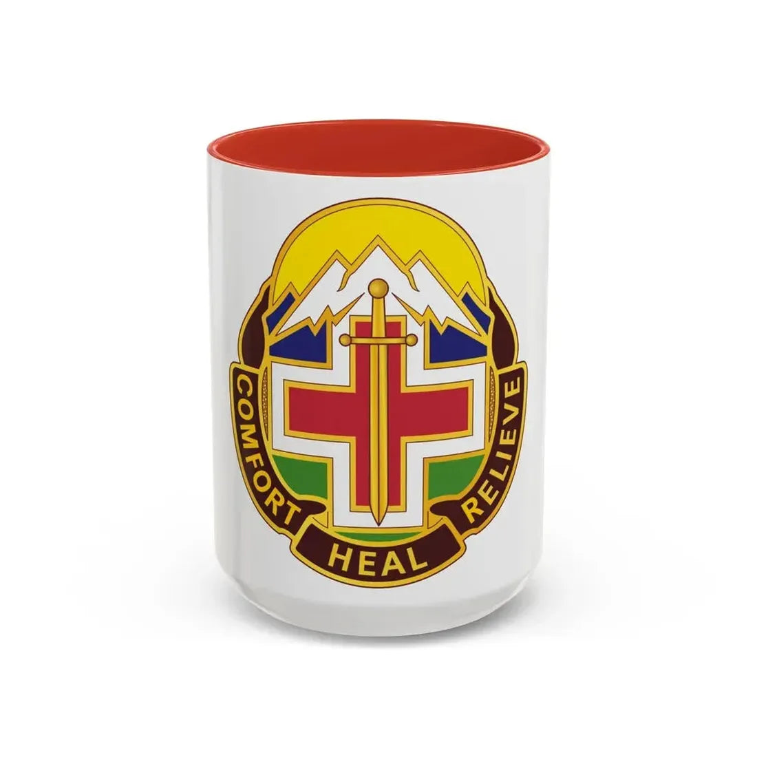 Fitzsimons Medical Center (U.S. Army) Accent Coffee Mug 15oz Red - Go Mug Yourself