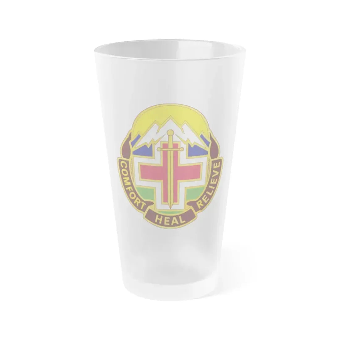 Fitzsimons Medical Center (U.S. Army) Frosted Pint Glass 16oz Default Title - Go Mug Yourself