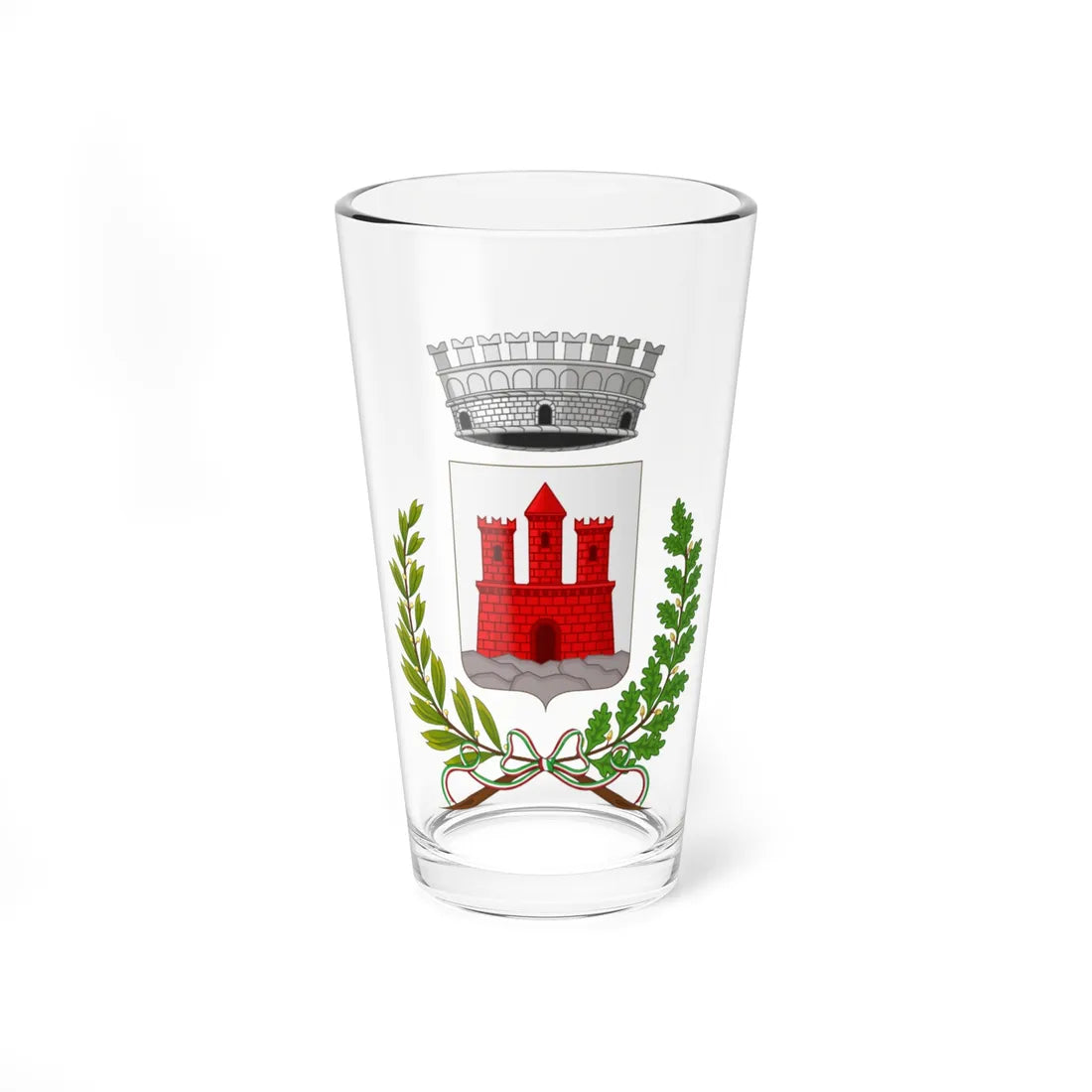 Fiumalbo-Stemma (Italy) (Coat of Arms) Pint Glass 16oz 16oz - Go Mug Yourself