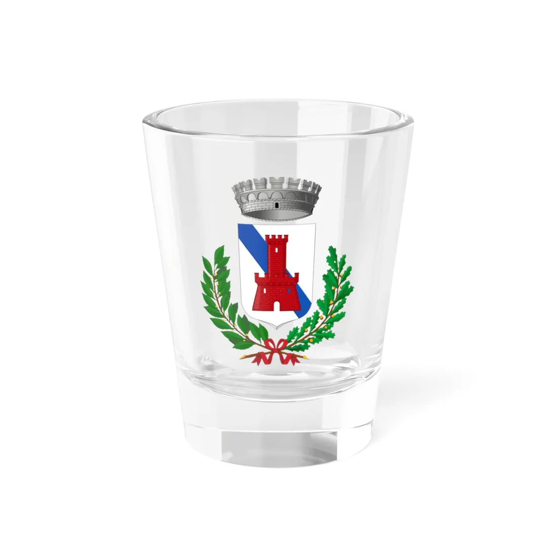 Fiumefreddo di Sicilia-Stemma (Italy) (Coat of Arms) Shot Glass 1.5oz 1.5oz - Go Mug Yourself
