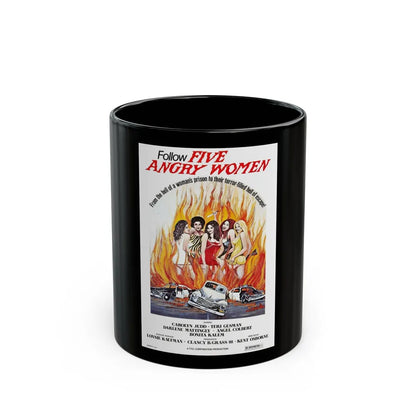 FIVE ANGRY WOMEN 1981 Movie Poster - Black Coffee Mug-11oz-Go Mug Yourself