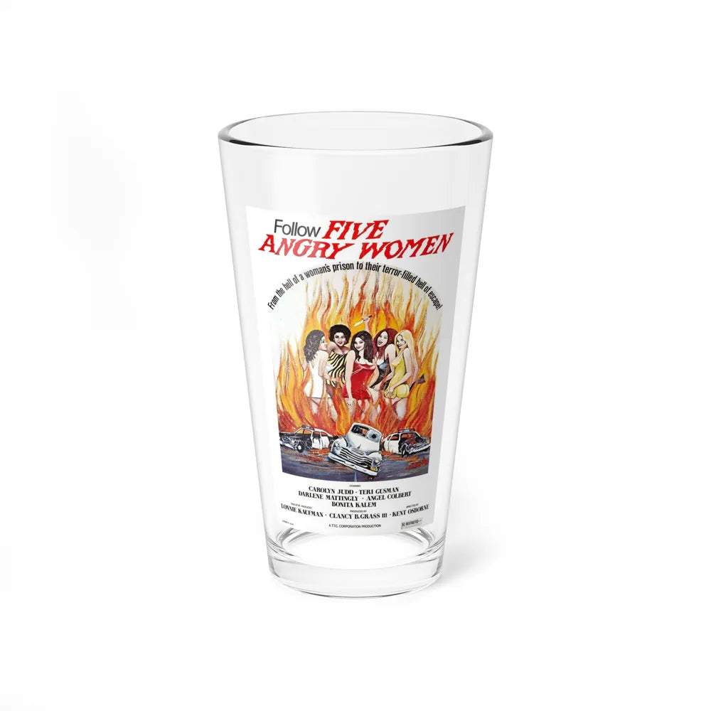 FIVE ANGRY WOMEN 1981 Movie Poster - Pint Glass 16oz-16oz-Go Mug Yourself