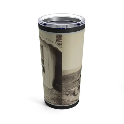 Five Civil War Soldiers Gathered On Dirt Porch Outside Home. African American Youth Seated Near Them (U.S. Civil War) Tumbler 20oz - Go Mug Yourself