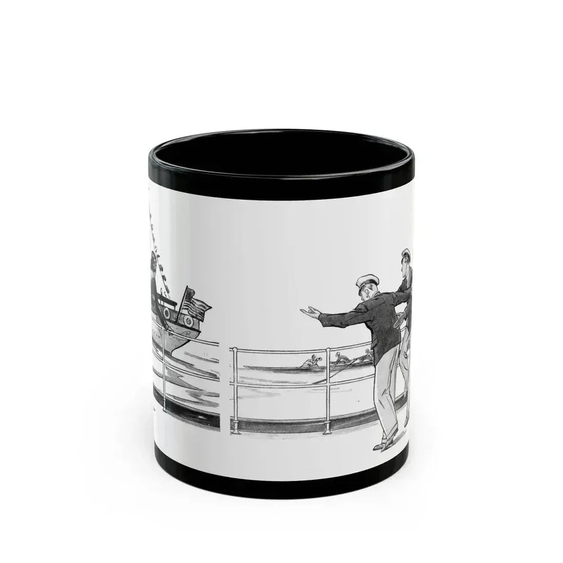 Five Days (1), Liberty magazine, February 25, 1933 - Black Coffee Mug 11oz - Go Mug Yourself