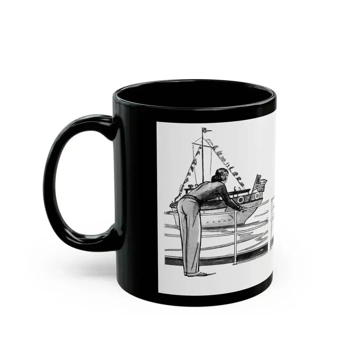 Five Days (1), Liberty magazine, February 25, 1933 - Black Coffee Mug - Go Mug Yourself