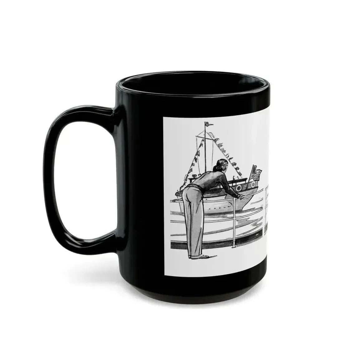 Five Days (1), Liberty magazine, February 25, 1933 - Black Coffee Mug - Go Mug Yourself