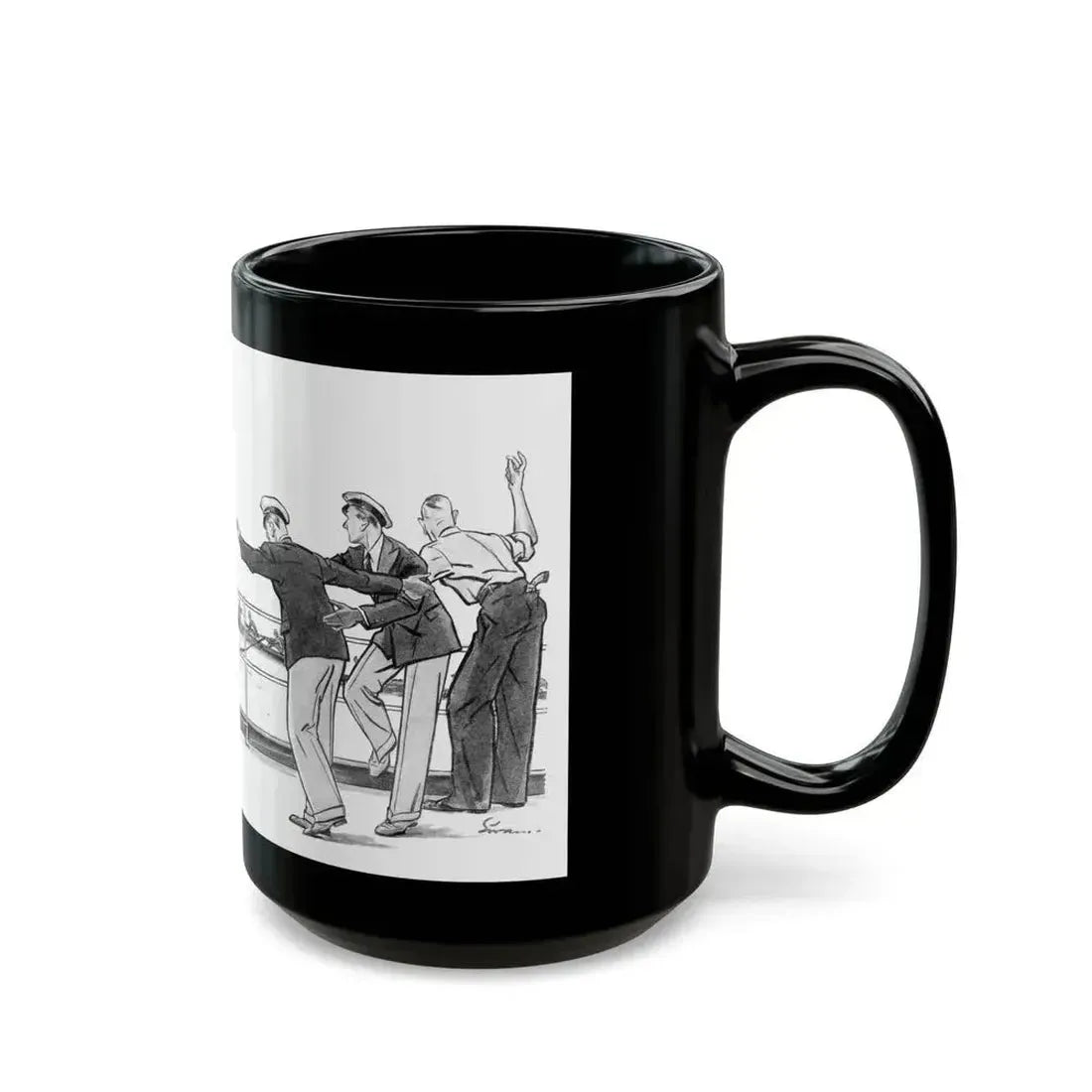 Five Days (1), Liberty magazine, February 25, 1933 - Black Coffee Mug - Go Mug Yourself