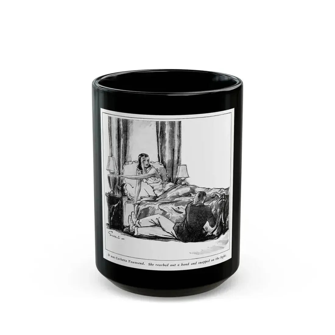 Five Days (2), Liberty magazine, February 25, 1933 - Black Coffee Mug 15oz - Go Mug Yourself