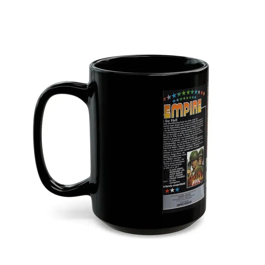 FIVE FOR HELL (VHS COVER) - Black Coffee Mug - Go Mug Yourself