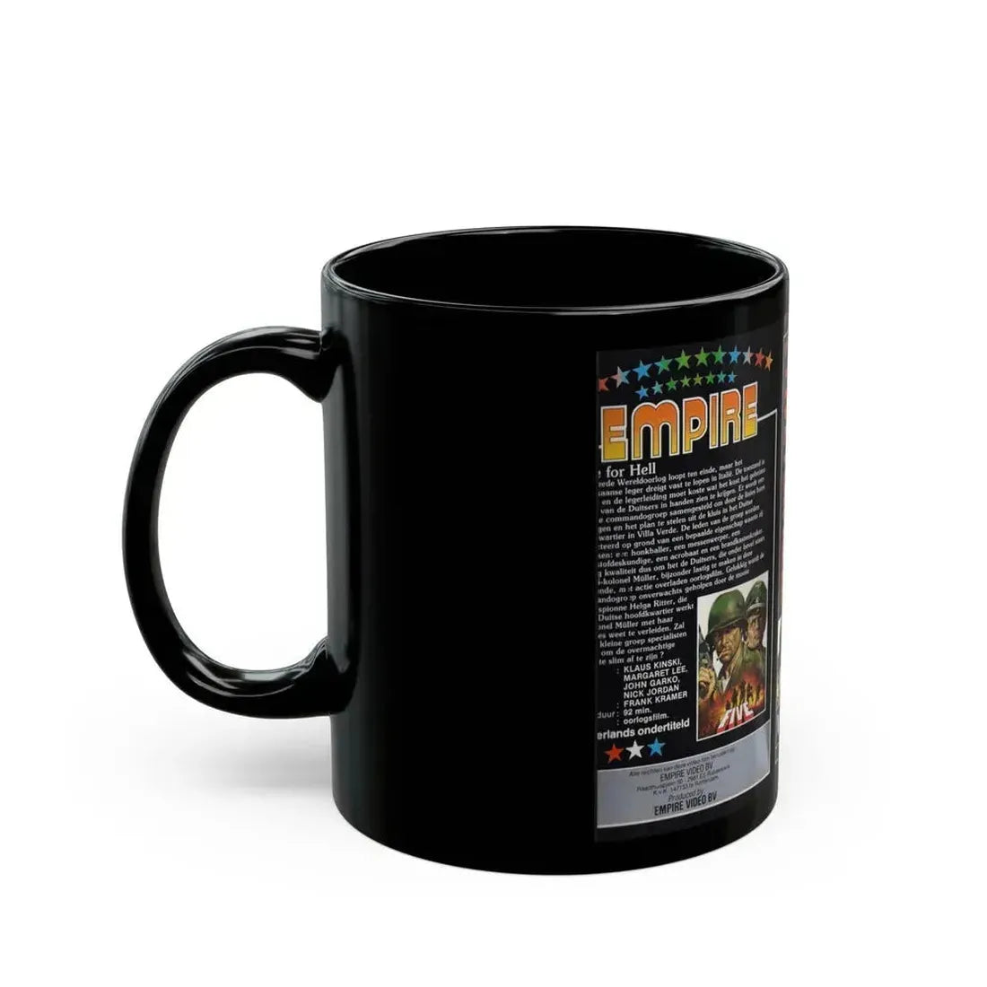 FIVE FOR HELL (VHS COVER) - Black Coffee Mug - Go Mug Yourself
