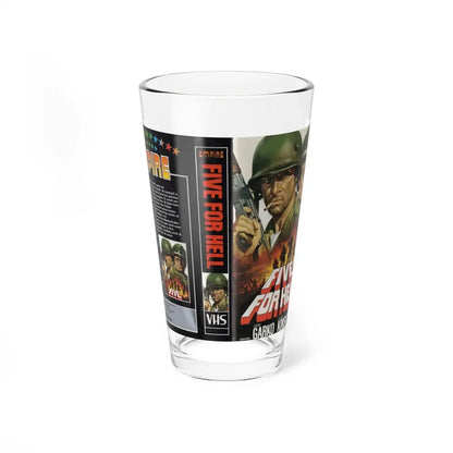 FIVE FOR HELL (VHS COVER) Pint Glass 16oz 16oz - Go Mug Yourself