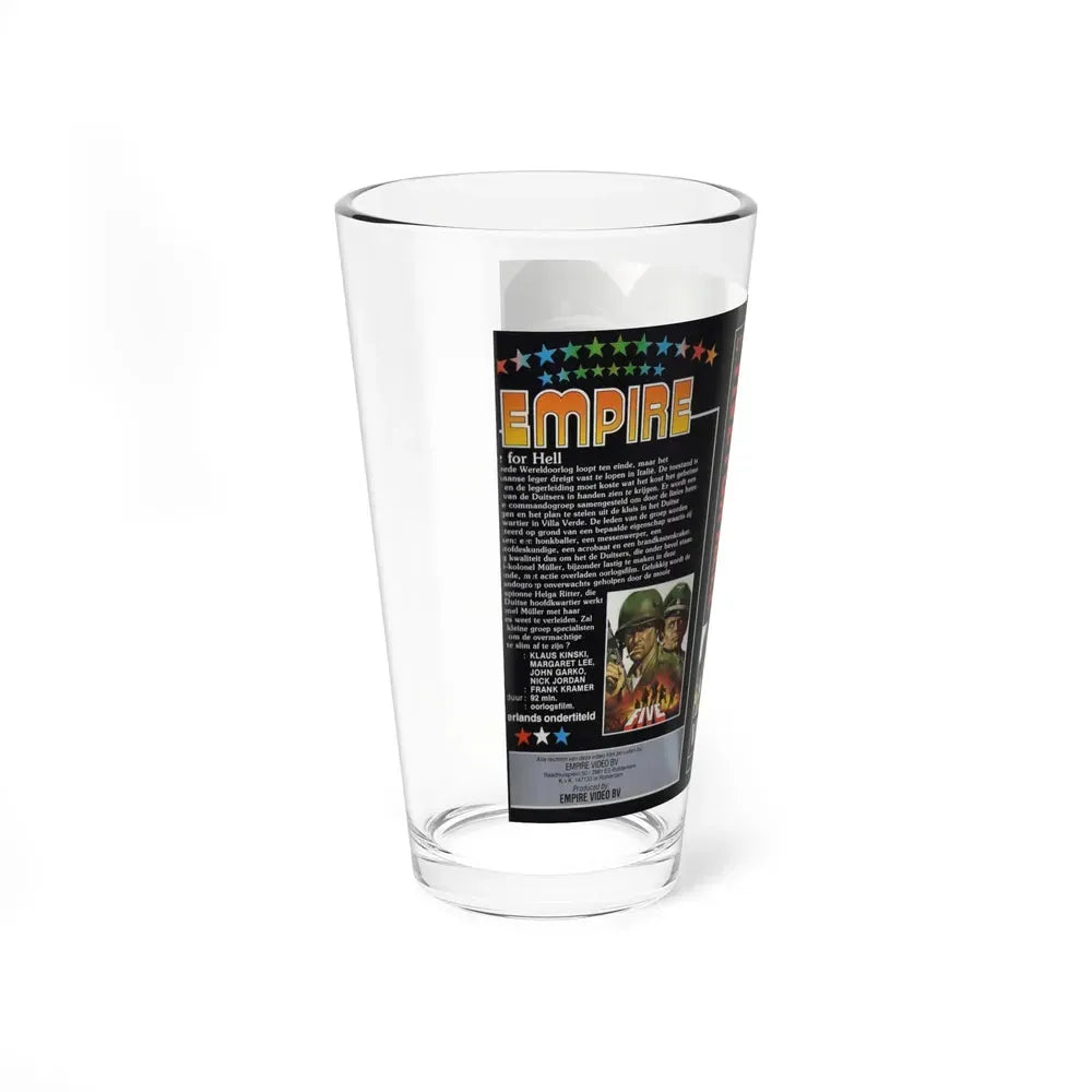 FIVE FOR HELL (VHS COVER) Pint Glass 16oz - Go Mug Yourself