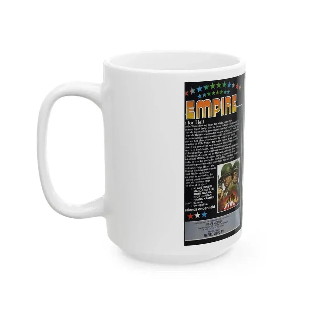 FIVE FOR HELL (VHS COVER) - White Coffee Mug - Go Mug Yourself