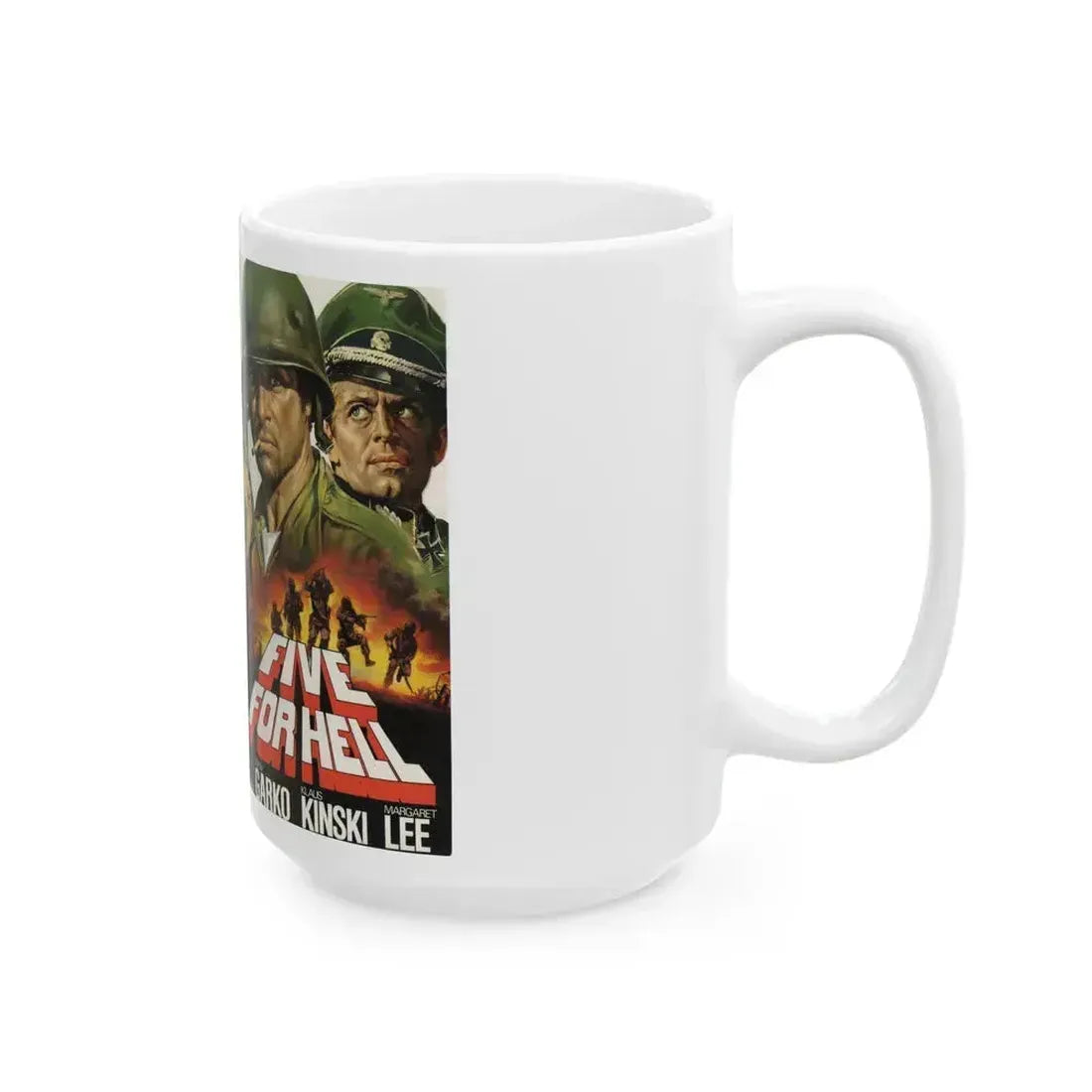 FIVE FOR HELL (VHS COVER) - White Coffee Mug - Go Mug Yourself