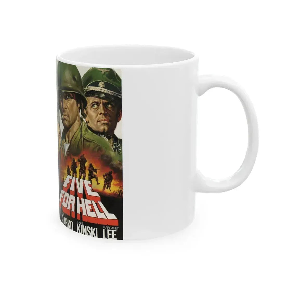 FIVE FOR HELL (VHS COVER) - White Coffee Mug - Go Mug Yourself