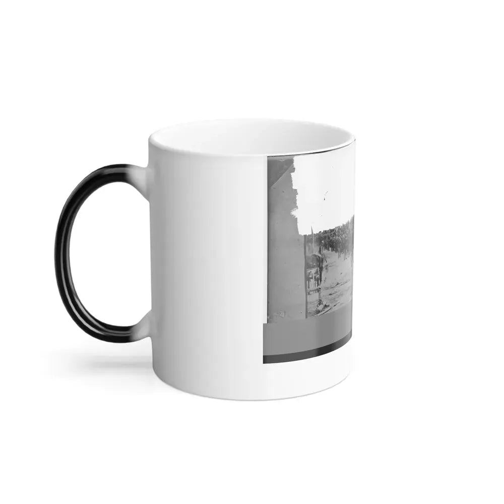 Five Forks, Virginia (Vicinity). Confederate Prisoners on the Way to the Rear. Captured at Five Forks (U.S. Civil War) Color Changing Coffee Mug 11oz - Go Mug Yourself