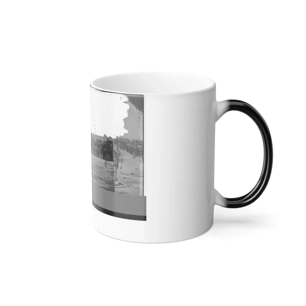 Five Forks, Virginia (Vicinity). Confederate Prisoners on the Way to the Rear. Captured at Five Forks (U.S. Civil War) Color Changing Coffee Mug 11oz - Go Mug Yourself
