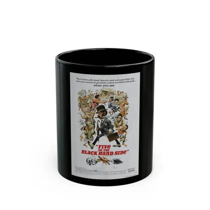 FIVE ON THE BLACK HAND SIDE 1973 Movie Poster - Black Coffee Mug 11oz - Go Mug Yourself