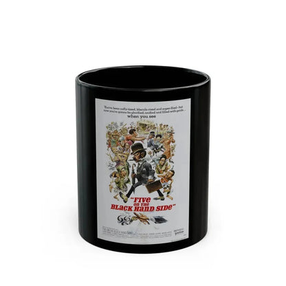 FIVE ON THE BLACK HAND SIDE 1973 Movie Poster - Black Coffee Mug 11oz - Go Mug Yourself