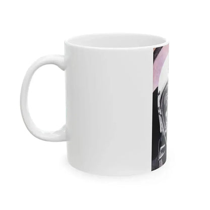 Five Seconds To Death, Bluebook Magazine, January 1955 - White Coffee Mug - Go Mug Yourself