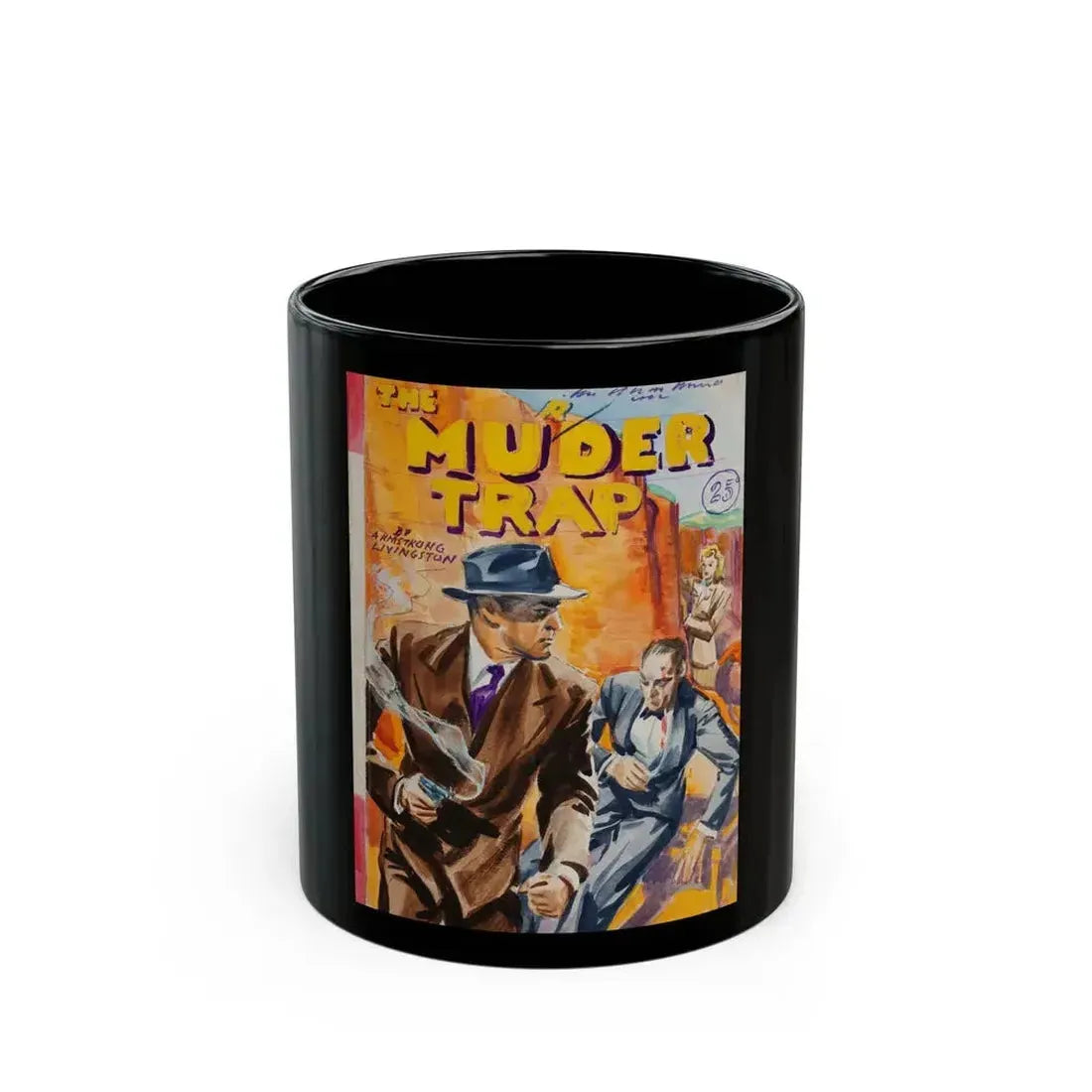 Five story illustrations (1) - Black Coffee Mug 11oz - Go Mug Yourself