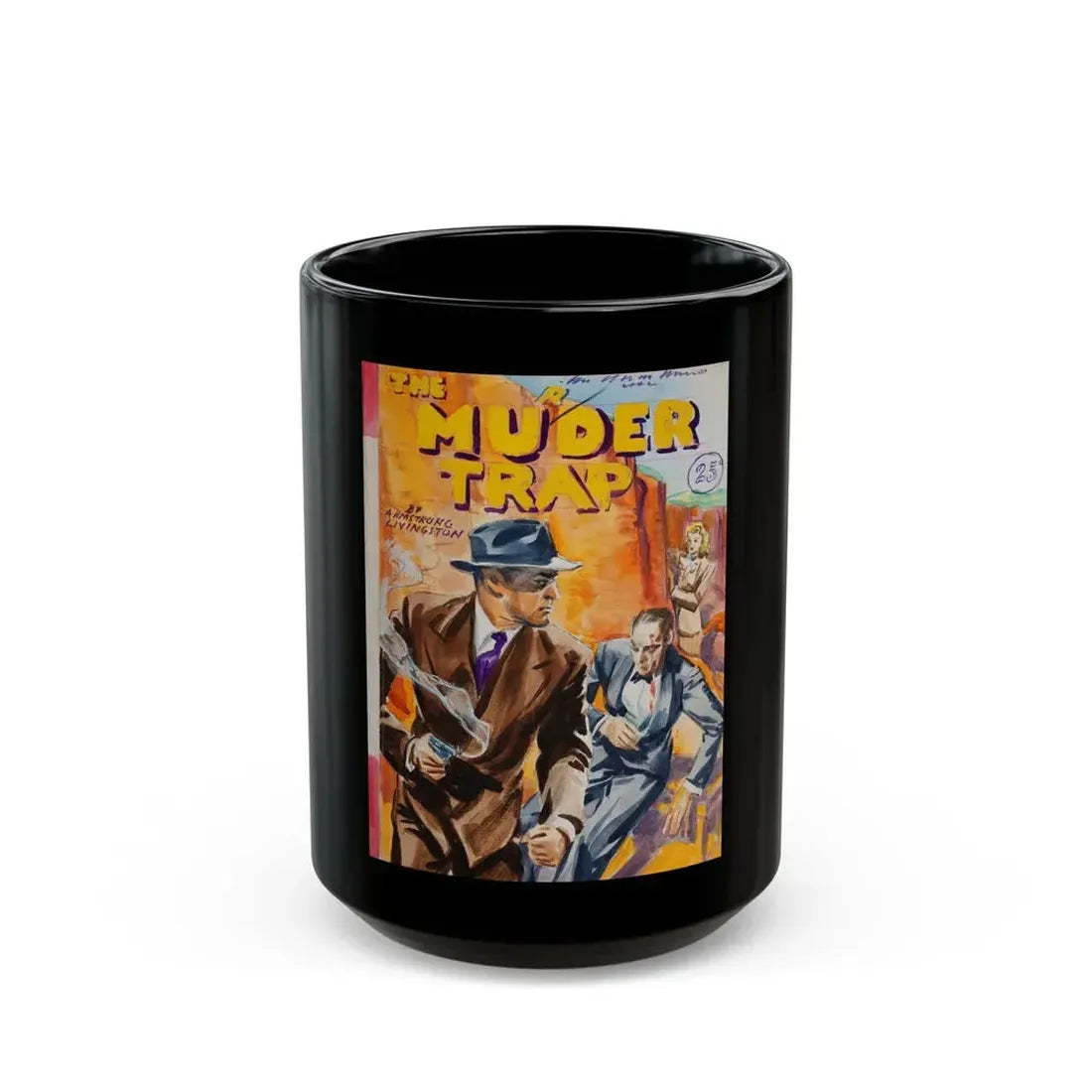 Five story illustrations (1) - Black Coffee Mug 15oz - Go Mug Yourself