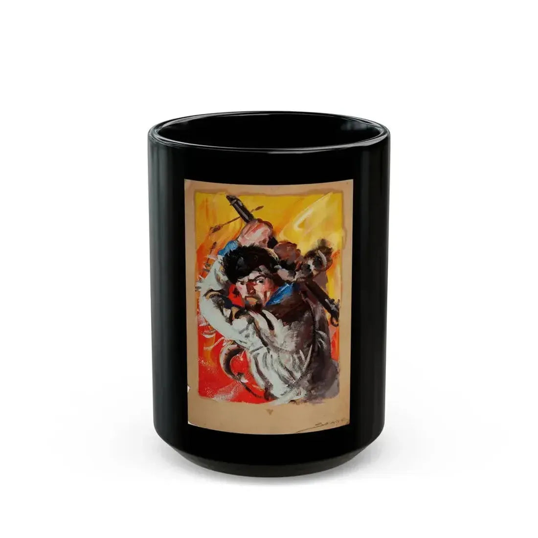 Five story illustrations (2) - Black Coffee Mug 15oz - Go Mug Yourself