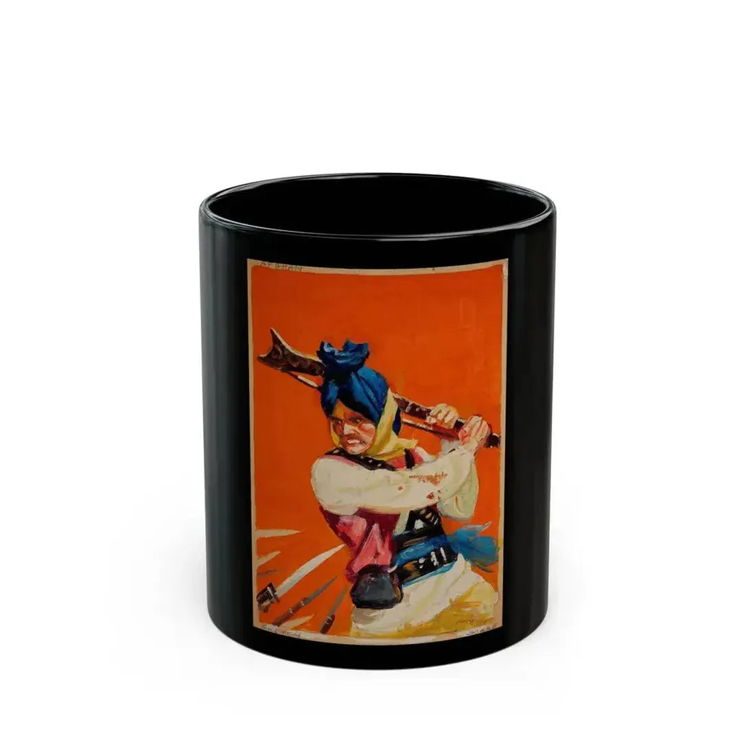 Five story illustrations (3) - Black Coffee Mug 11oz - Go Mug Yourself