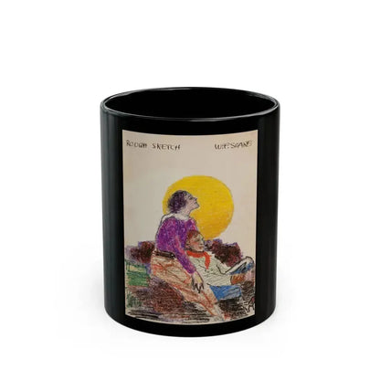 Five story illustrations (5) - Black Coffee Mug 11oz - Go Mug Yourself