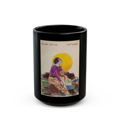 Five story illustrations (5) - Black Coffee Mug 15oz - Go Mug Yourself