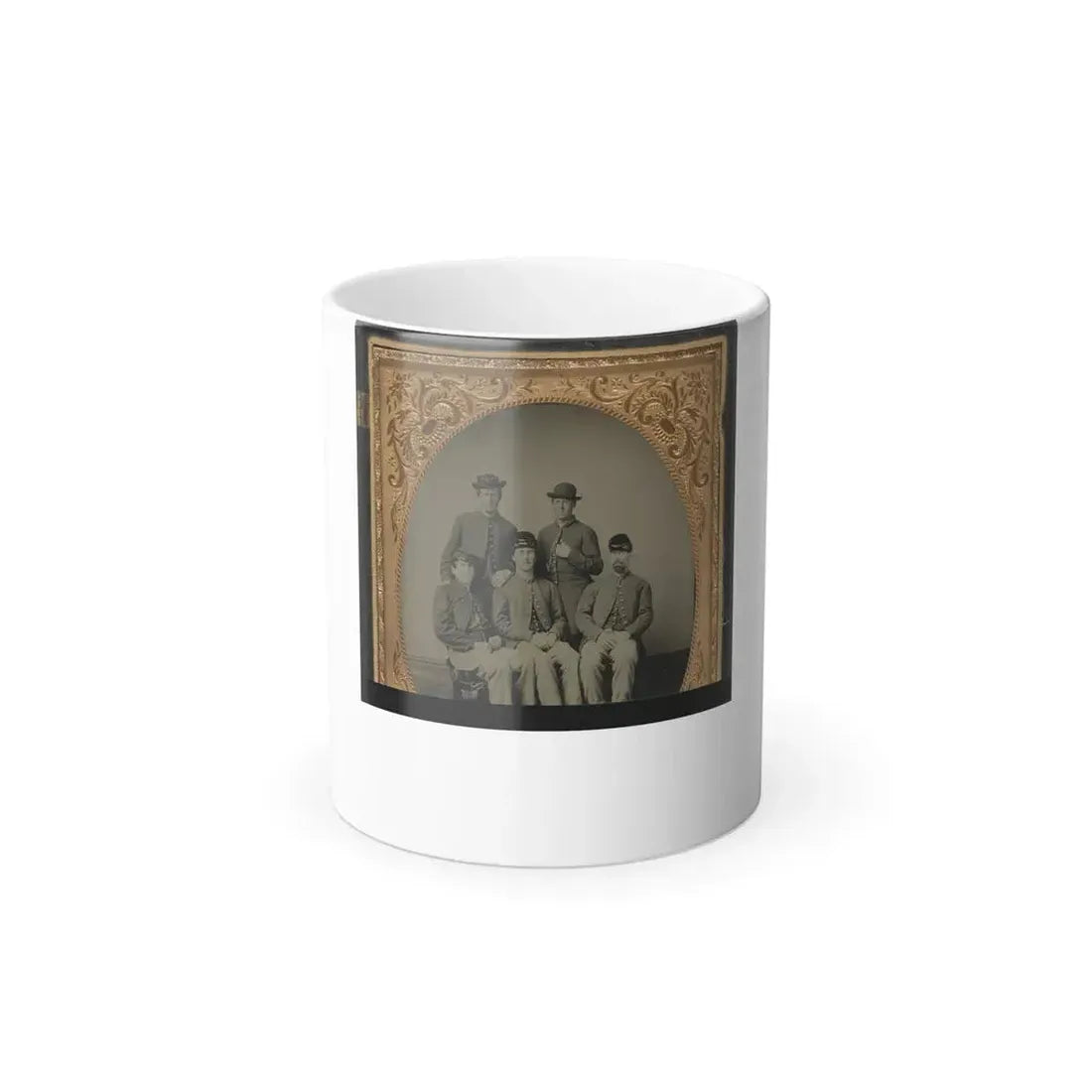 Five Unidentified Soldiers in Union Uniforms (U.S. Civil War) Color Changing Coffee Mug 11oz Default Title 11oz - Go Mug Yourself