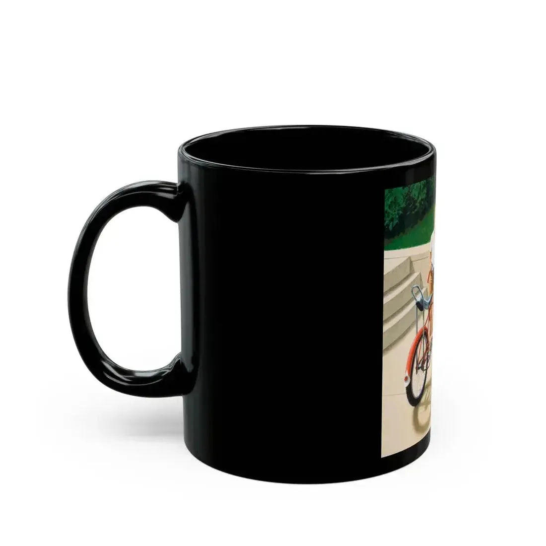 Fixing the Bike - Black Coffee Mug - Go Mug Yourself