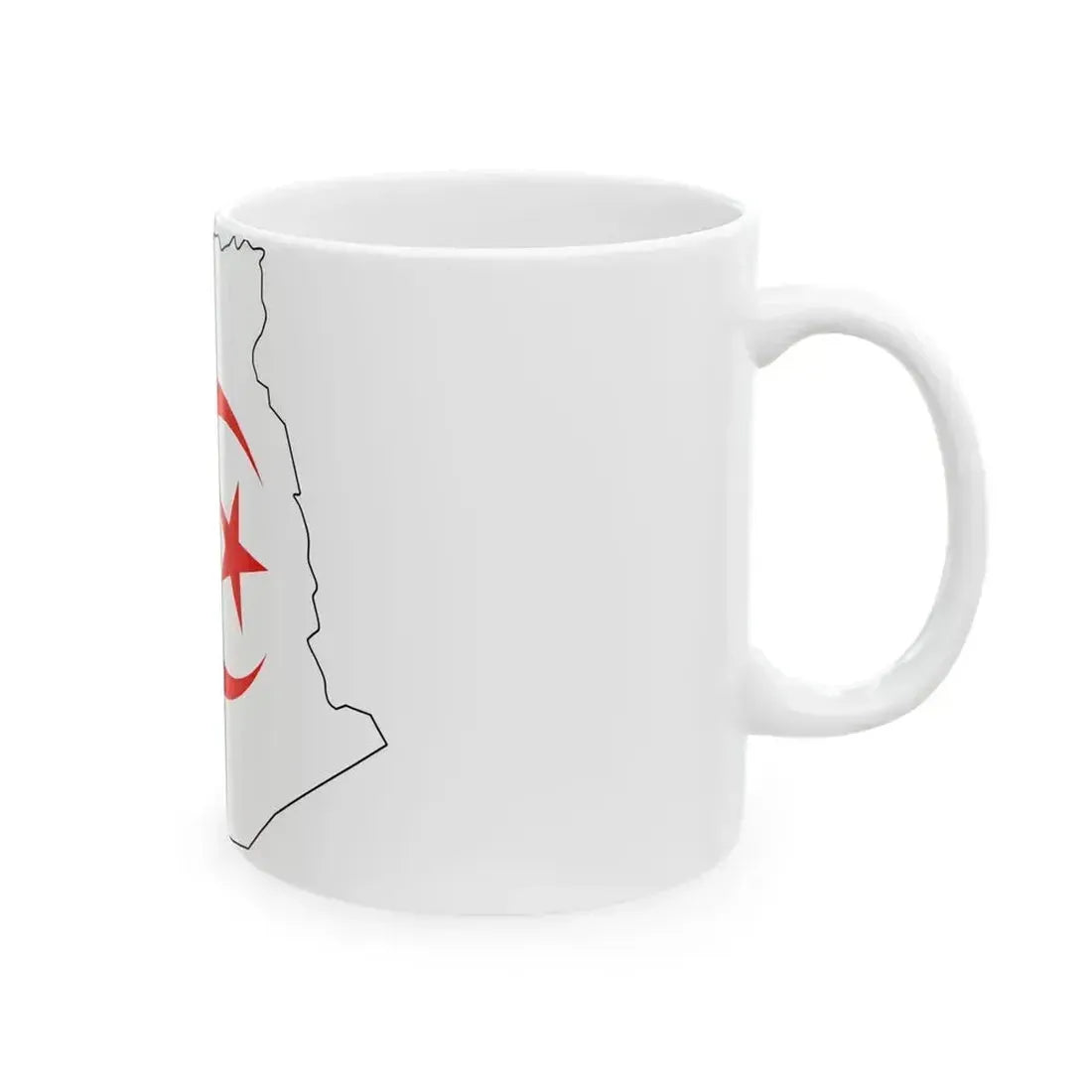 Flag and map of Algeria (Algeria) White Coffee Mug - Go Mug Yourself