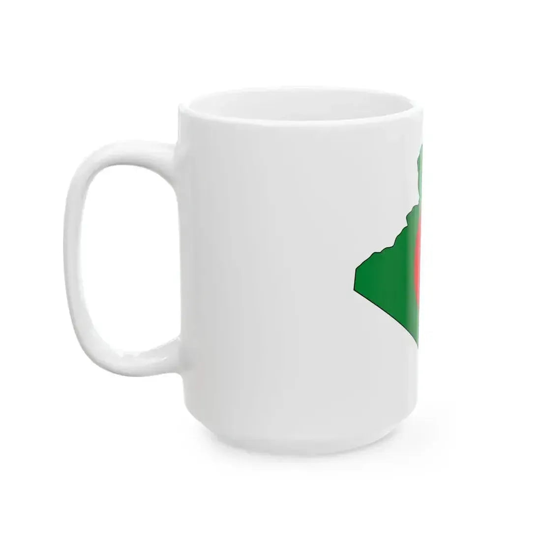 Flag and map of Algeria (Algeria) White Coffee Mug - Go Mug Yourself