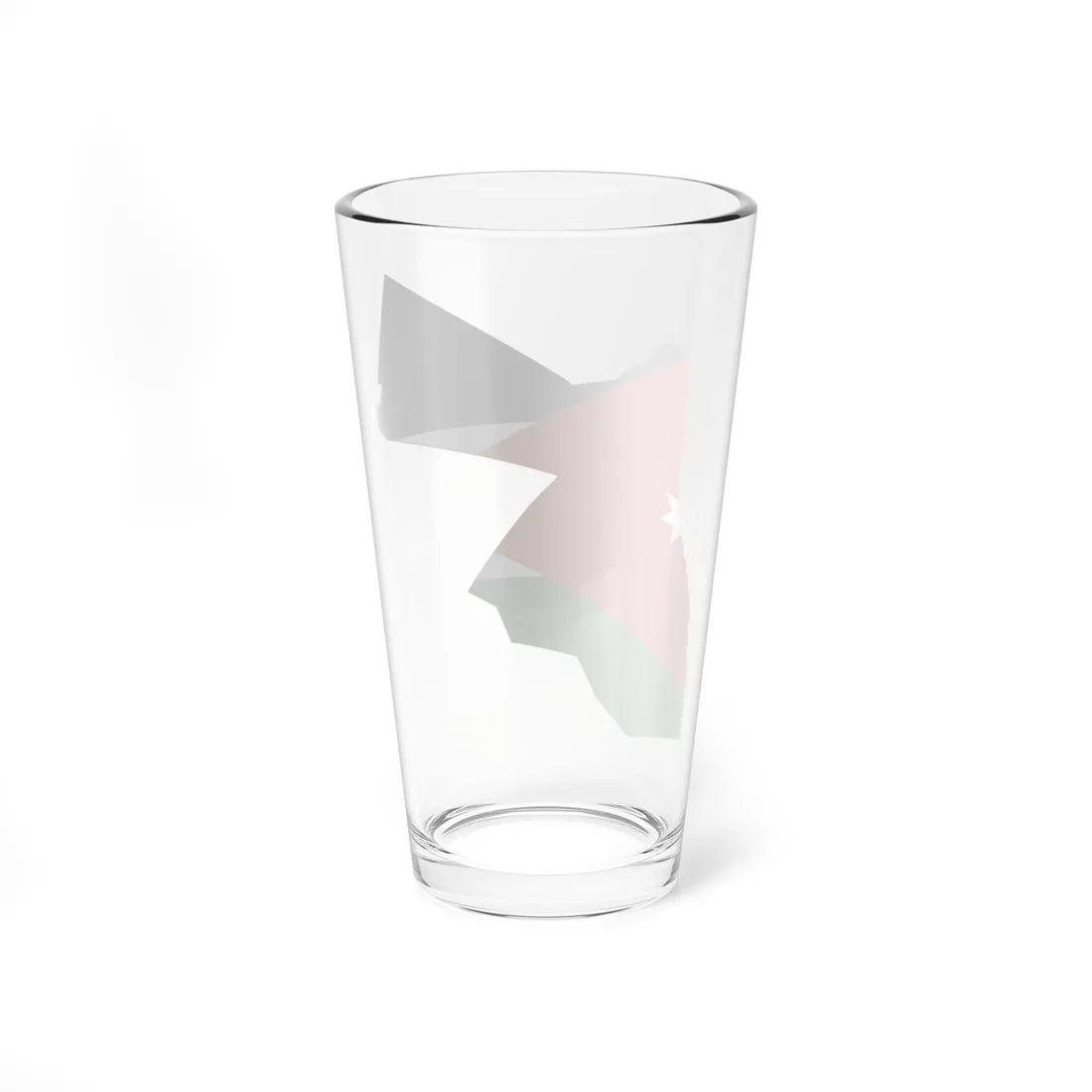 Flag and map of Jordan (Jordan) Pint Glass 16oz - Go Mug Yourself