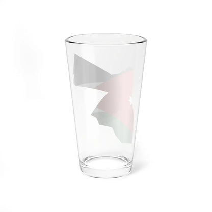 Flag and map of Jordan (Jordan) Pint Glass 16oz - Go Mug Yourself
